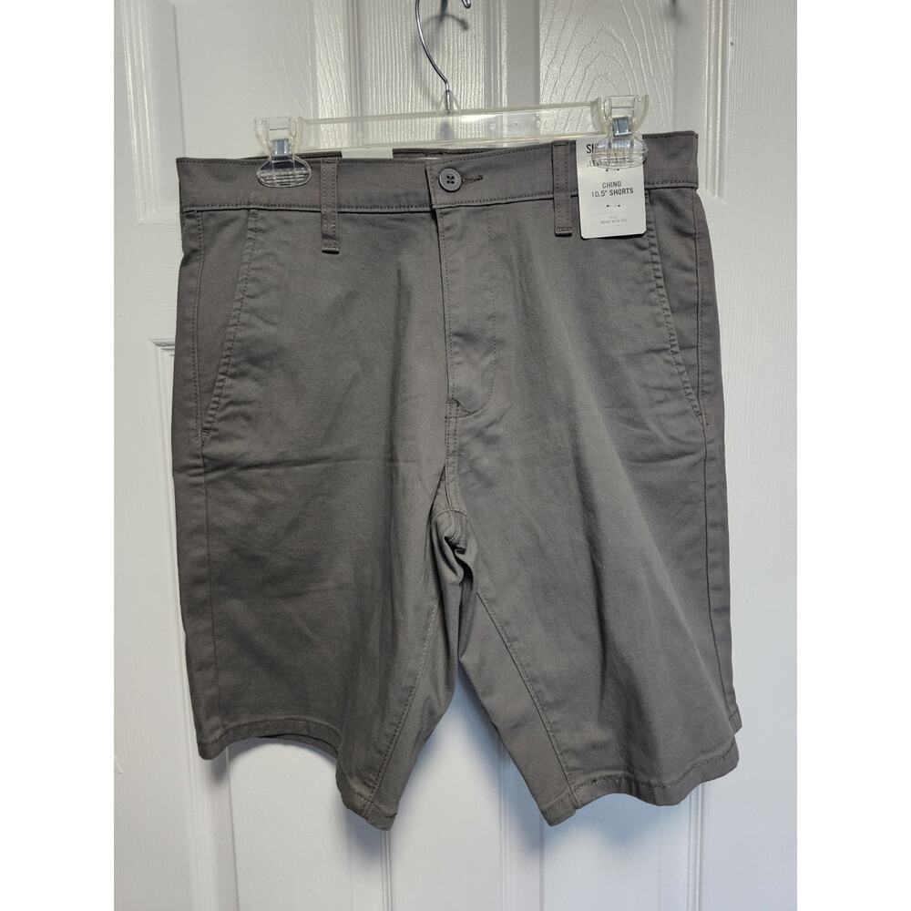 Levis Straight Chino Shorts Men's Size 30 Gray Fit NWT